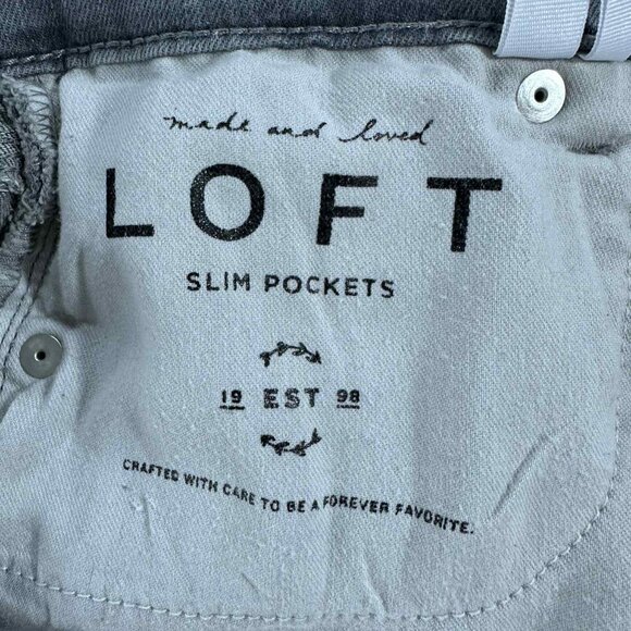 LOFT Slim Pocket Skinny Jeans – Gray - Picture 3 of 13